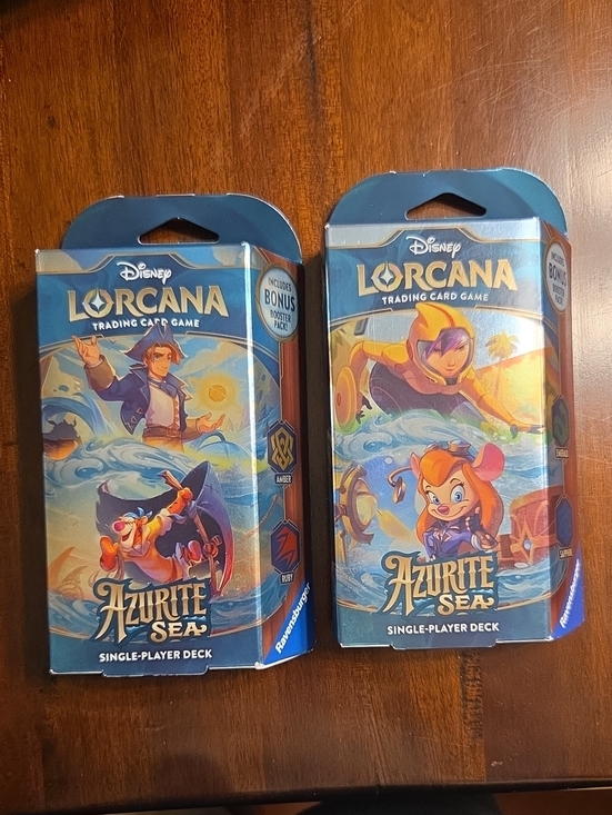azurite sea lorcana starter deck Ravensburger Disney TCG: - Emerald & Sapphire Single-Player | Engaging Gameplay | Over 200 Original Disney Artworks Through these decks Azurite Sea STARTER DECK GAMEPLAY